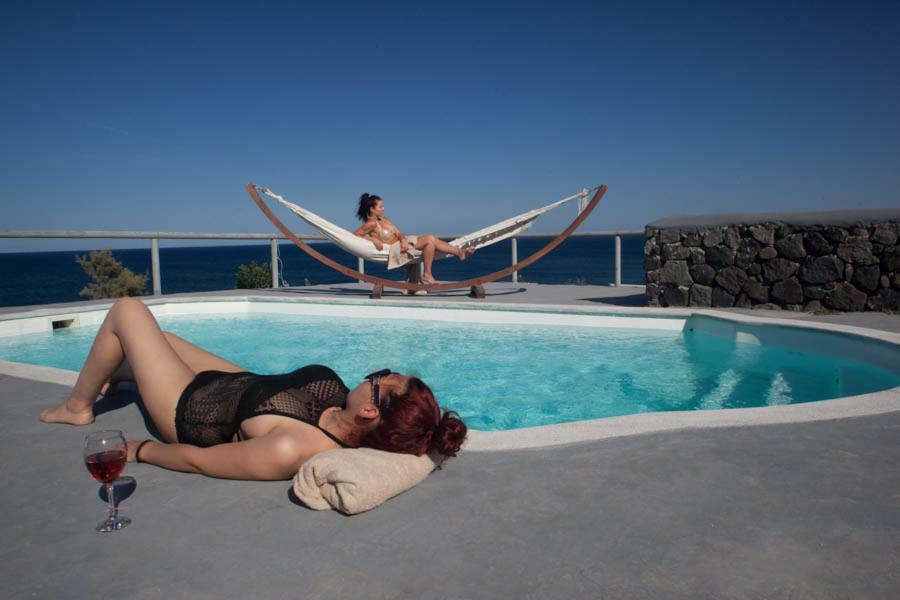 Abelomilos Exclusive Villa Imerovigli  Bagian luar foto